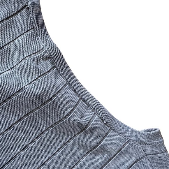 Silx Distressed Retro-Fitting Grey Sweater - Picture 6 of 7